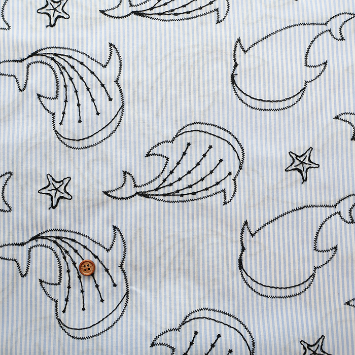 コットンキャンブリック刺繍生地 じんべいざめ生地の通販|ノムラ