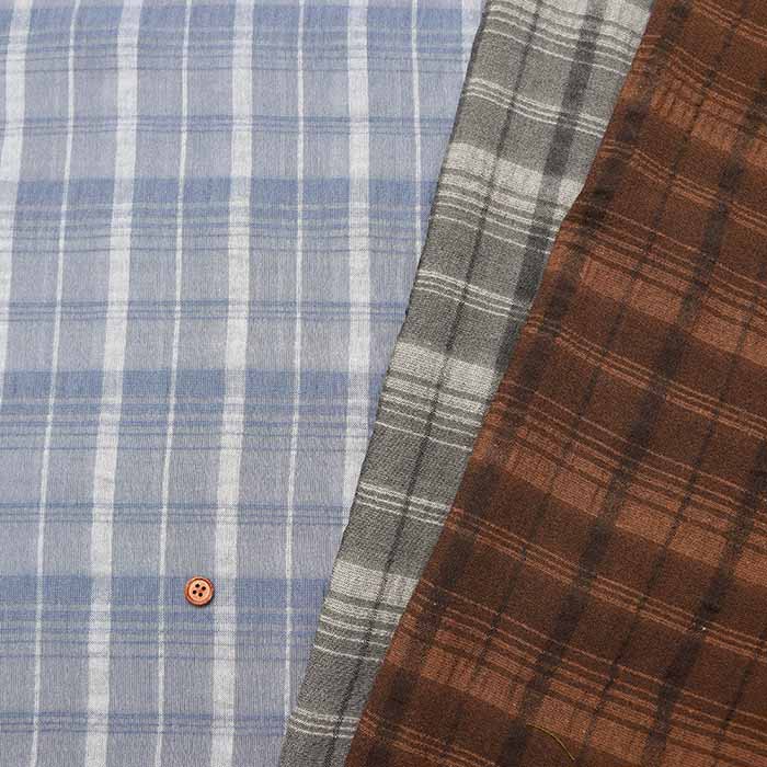 尾州 C/Lワッシャーシャドーチェック生地の通販|ノムラテーラー