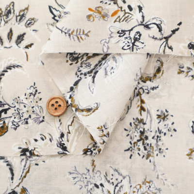 【みなとのてんらんかい】英国フローラルプリント　日本製　Lサイズ みなとのてんらんかい】英国フローラルプリント 日本製 Lサイズ