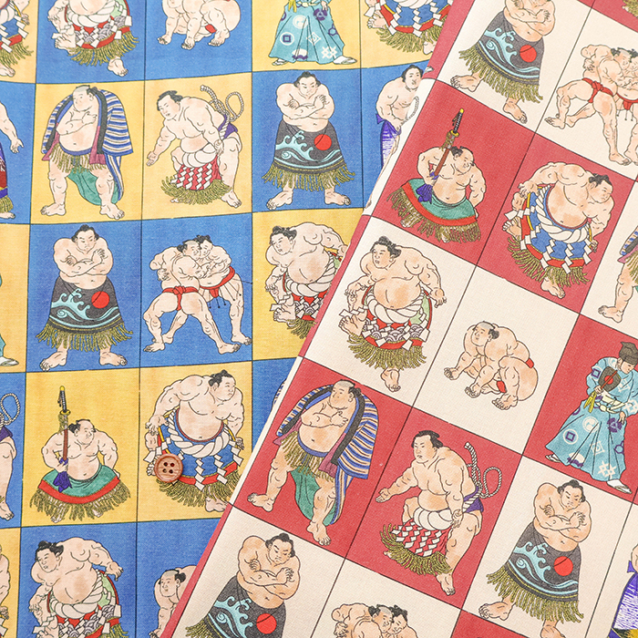 ゆもとか様オーダー用ページ コットンシーチングインクジェット生地 prism すもう1生地の通販