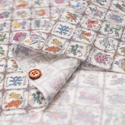 ✨未使用級 レリアン × デザイナーズギルド プリーツ ウォッシャブル 花柄 ✨未使用級 レリアン × デザイナーズギルド プリーツ