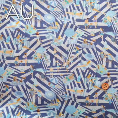 イタリア製 Liberty Fabrics 2026S/S Ceramic Bloom Shoreline生地の