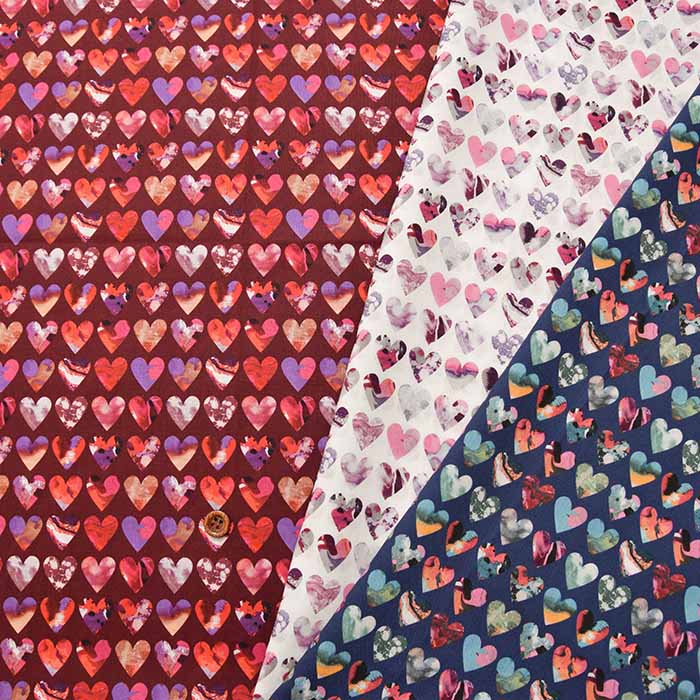 イタリア製 Liberty Fabrics 2023A/W Liberty In Love Marble Hearts