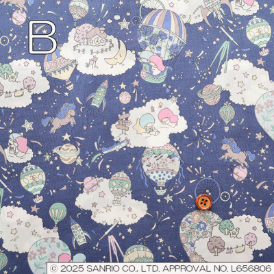 t*n様 1990年デッドストック★日本製★全ハンドメイド★藍染BLUE WAY Liberty Fabrics 2025S/S Little Twin Stars 50th Anniversary