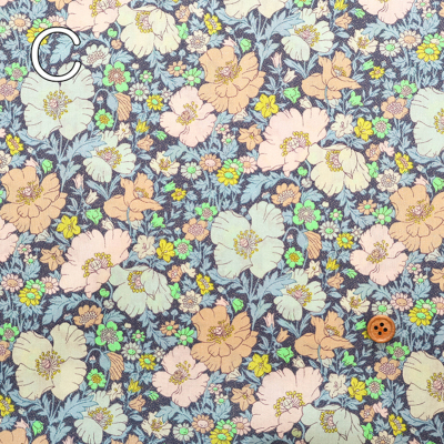 ライパラ2024 CF限定色紙 Liberty Fabrics 2025A/W Neon Splash Meadow Song Neon生地の