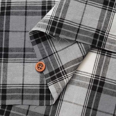 洗いざらしのマドラスチェックlinen リラックスもんぺ 洗い晒し風 C/Lマドラスチェック生地生地の通販|ノムラテーラー