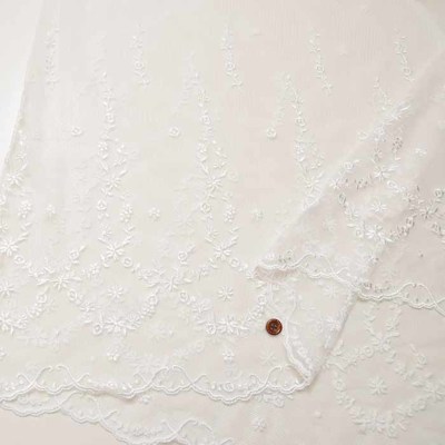 ナイロンチュールボーダーレース生地生地の通販|ノムラテーラー