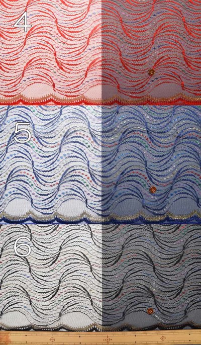 半襟 ラッセルレース 半襟 半衿 ハンドメイド ラメ生地 仕付けしやすい