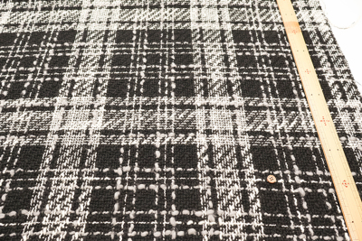 【極美品・イタリア製生地】トゥモローランド　テーラード　ツイード　チェック柄　M TOMORROWLAND - 【TOMORRW LAND】 黄色チェック柄ジャケットの