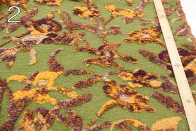 イタリア製 Evolution tex スライバージャガード生地 ボタニカル生地の