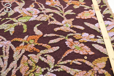 イタリア製 Evolution tex スライバージャガード生地 ボタニカル