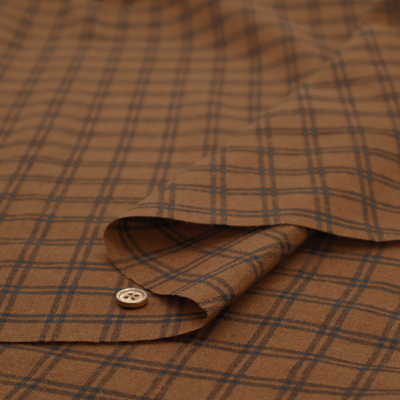 ハーフリネンチェック生地生地の通販|ノムラテーラーオンライン