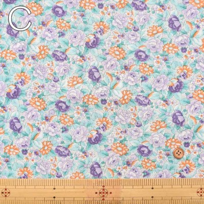 シルケット UVカット加工 コットン80/2フライスニットプリント
