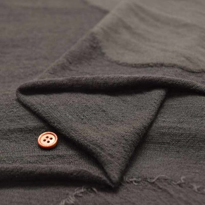 慈雨　ジウ　ジャガード ウール コート　ドット　水玉　ツイード　ブラック SNOW DOT JACQUARD TOPS(1 BLACK): CLANE: WOMENS｜ STUDIOUS