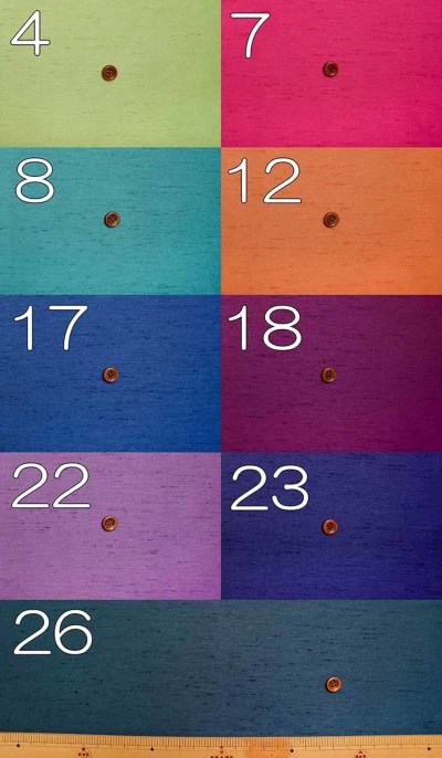 業務用丸クロスシャンタン無地7色セット