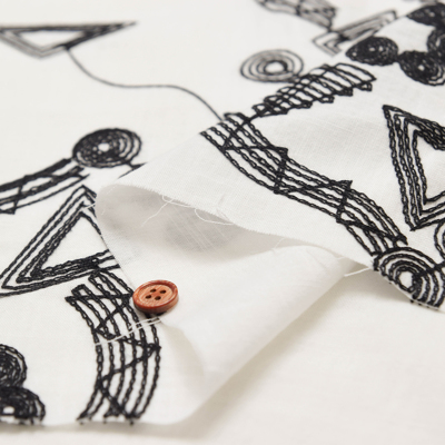 ベトナム製 スラブコットン刺繍生地生地の通販|ノムラテーラー