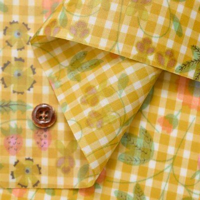 Liberty Fabrics 2023S/S Tana “Check and Print” Mirabelle  つや消しラミネート生地生地の通販|ノムラテーラーオンラインショップ