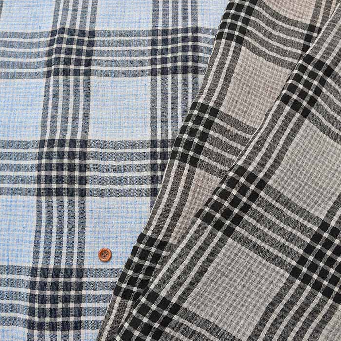 先染めL/Cチェック生地生地の通販|ノムラテーラーオンラインショップ