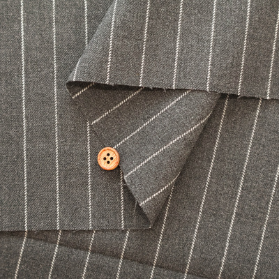 尾州 T/Rストライプ生地生地の通販|ノムラテーラーオンライン