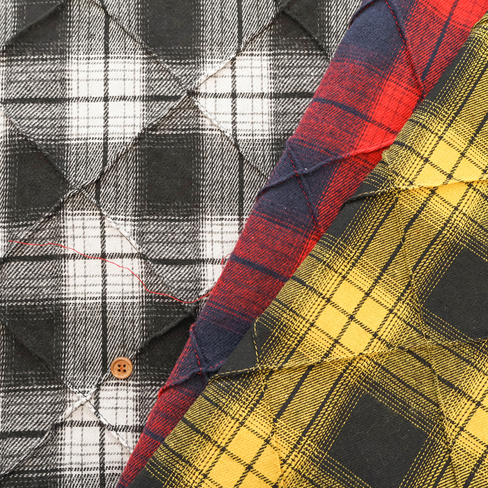 中国製 ポリエステルピンタック生地 チェック生地の通販|ノムラ