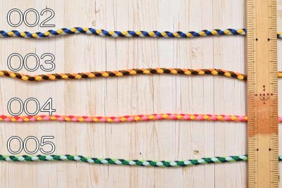 ダリン レインボーコード 丸紐細 約6mm生地の通販|ノムラテーラー