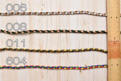 ダリン レインボーコード 丸紐細 約6mm生地の通販|ノムラテーラー