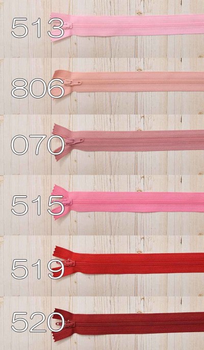 ラティーファ YKKフラットニットファスナー 20cm【暖色】生地の通販|ノムラ