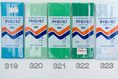 バイアステープ テトロン12.7 両折生地の通販|ノムラテーラー