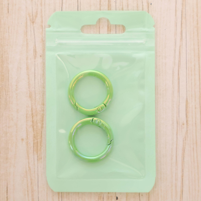 オーロラ　カラビナ　小　2個入　グリーン