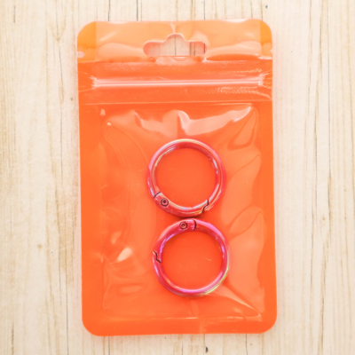 オーロラ　カラビナ　小　2個入　レッド