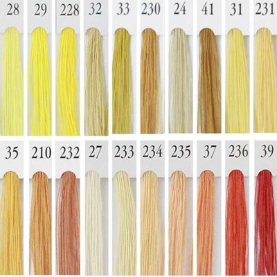 シャッペスパン手縫い糸 45番手50m巻き ≪イエロー系≫生地の