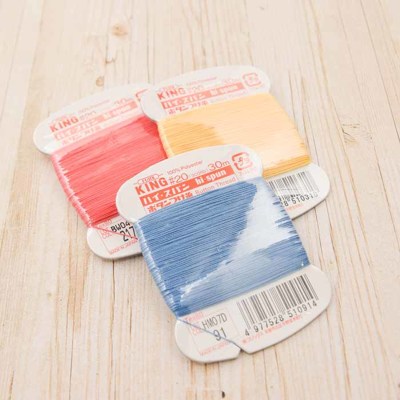 ハイスパン ボタンつけ糸20番手30m≪寒色系≫生地の通販|ノムラ