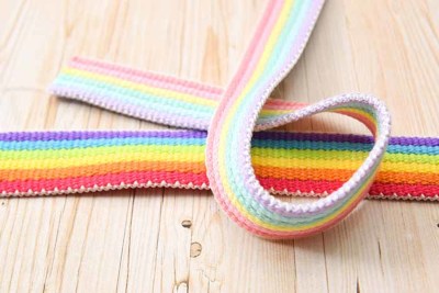 カラーテープ プラスレインボー 25mm幅生地の通販|ノムラテーラー