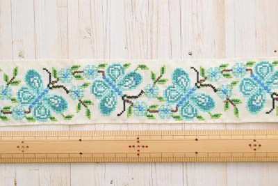 インド製 刺繍リボン 約60mm幅生地の通販|ノムラテーラー