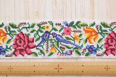 インド製 刺繍リボン 約80mm幅生地の通販|ノムラテーラーオンラインショップ