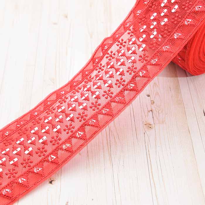 レモン様ご専用【631】大ぶり大きなお花のインド刺繍リボン インド刺繍リボン | ling select