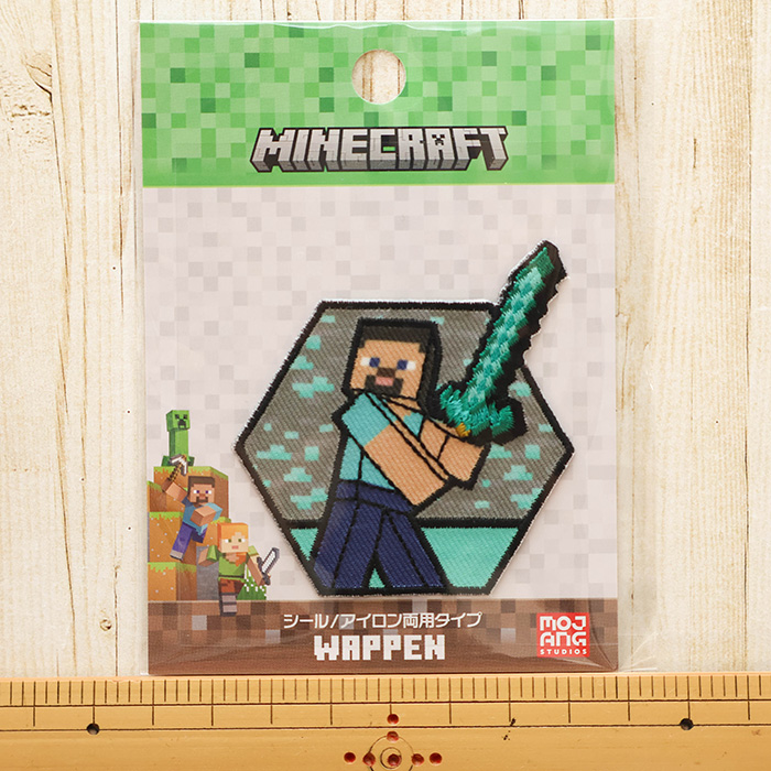 2wayワッペン マインクラフト(大) STEVE生地の通販|ノムラテーラー