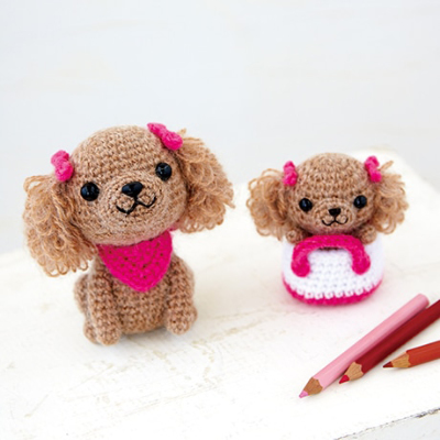 トイプーママ様♥オーダー品 あみぐるみキット トイプードルの親子生地の通販|ノムラテーラー