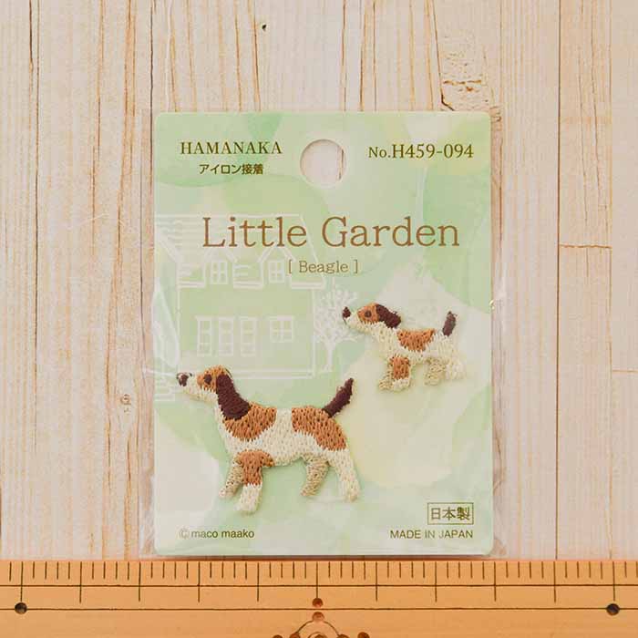 アイロン接着ワッペン little Garden Beagle生地の通販|ノムラテーラー