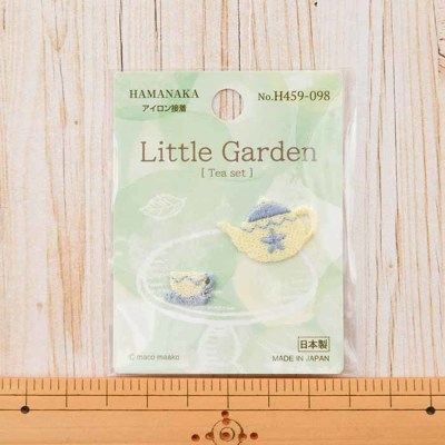 アイロン接着ワッペン　little garden Tea set