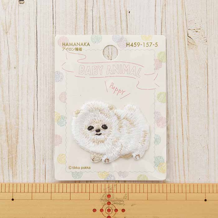 オーダー受付パネル♡ポメラニアンのワッペン アイロン接着ワッペン BABY ANIMAL ポメラニアン生地の通販|ノムラ