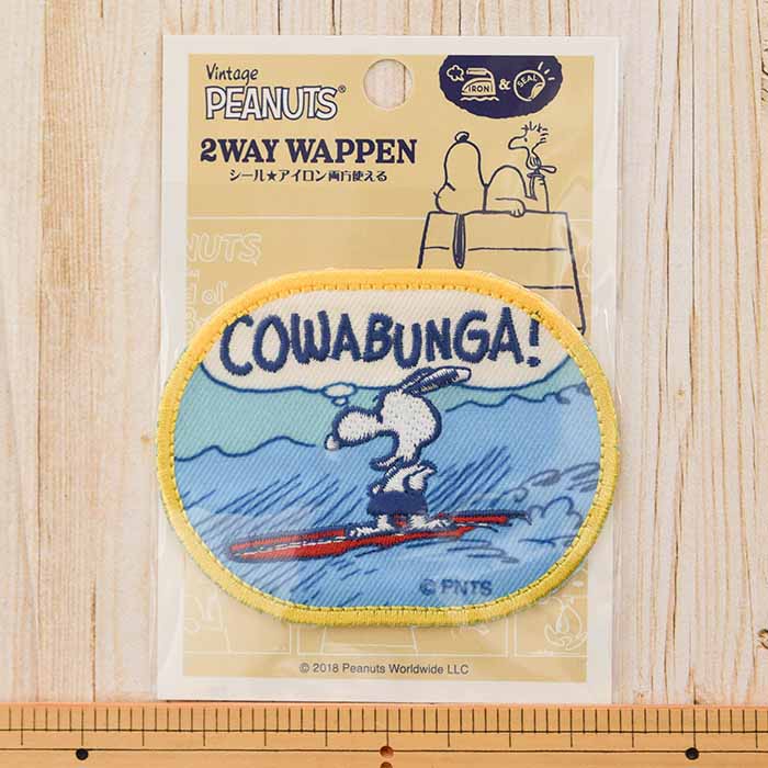 2way接着ワッペン スヌーピー vintage サーフィン生地の通販|ノムラテーラーオンラインショップ