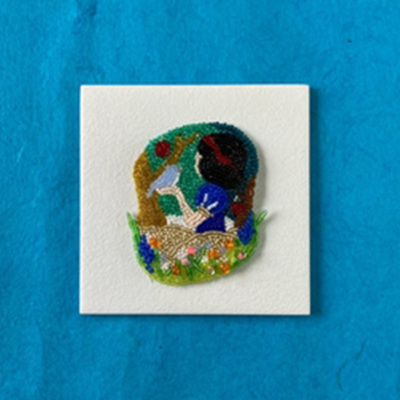 ビーズ刺繍キット ビーズでOHANASHI 白雪姫 生地の通販|ノムラテーラー