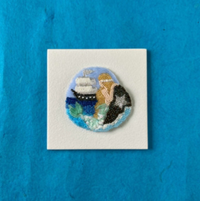 ビーズ刺繍キット ビーズでOHANASHI 人魚姫生地の通販|ノムラテーラー