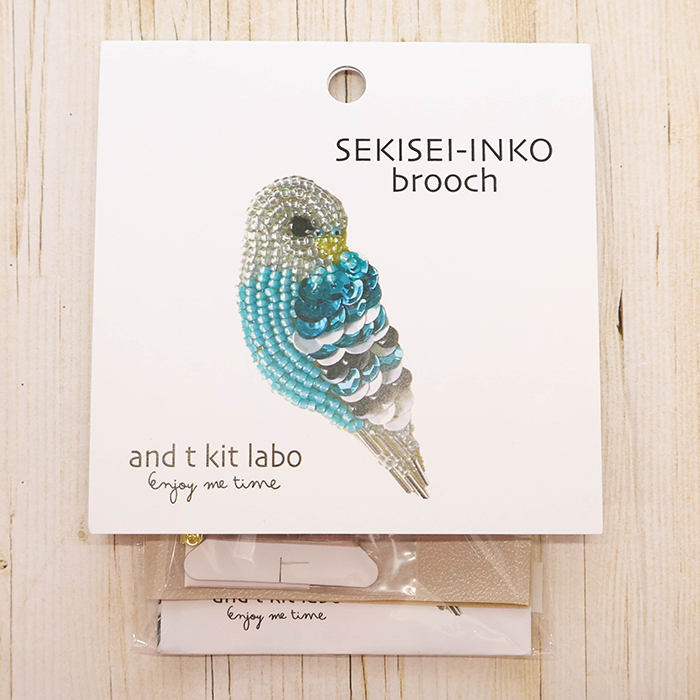 ビーズ刺繍キット TORI brooch SEKISEI-INKO生地の通販|ノムラテーラー
