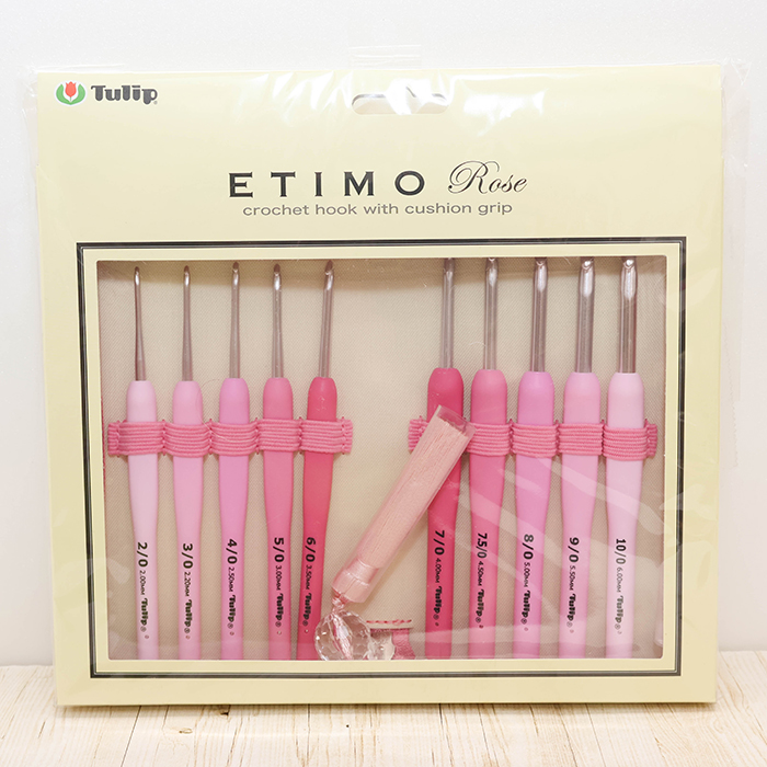 Tulip ETIMO ロゼ クッショングリップ付きかぎ針セット生地の通販
