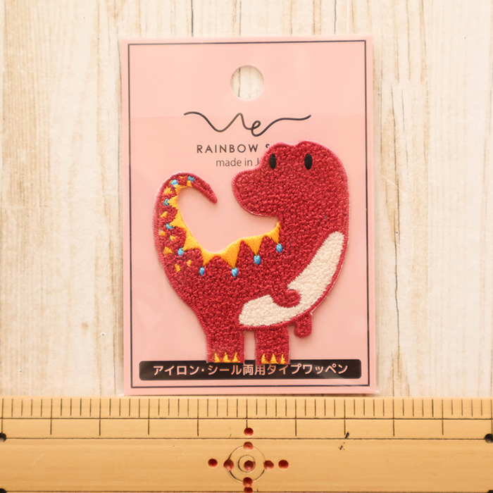 2way ワッペン RAINBOW SONS 恐竜 ティラノサウルス・レックス生地の