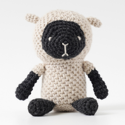 あみぐるみ sanan Itohen lab. 頭がまん丸羊さんのあみぐるみ生地の通販|ノムラテーラー
