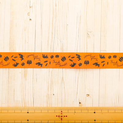 リボン　ハロウィン　24ｍｍ