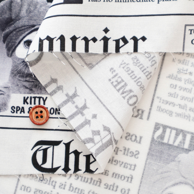 USAコットン TIMELESS TREASURES News Cat生地の通販|ノムラ